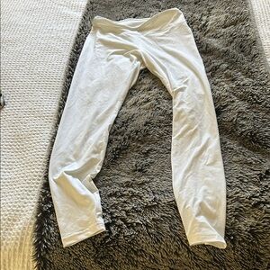White Active Leggings - Lightweight Stretch Bottoms